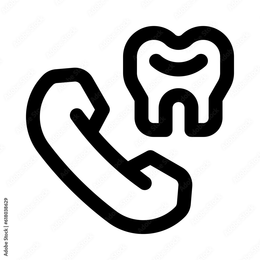 dental phone icon for your website, mobile, presentation, and logo design. dental phone icon for your website, mobile, presentation, and logo design.