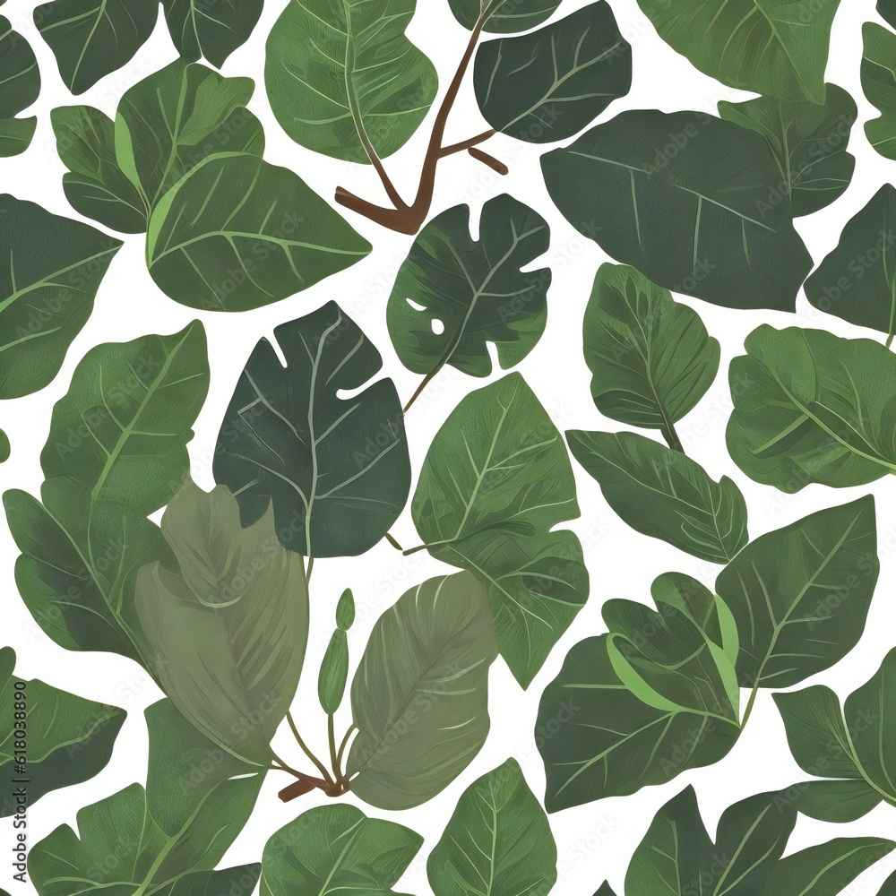 seamless pattern with leaves seamless pattern with leaves