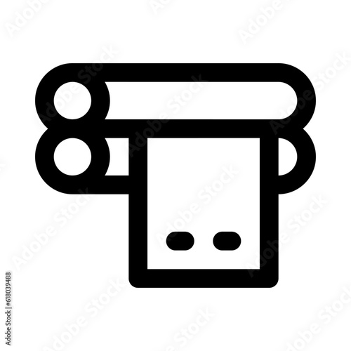paper roll icon for your website, mobile, presentation, and logo design.