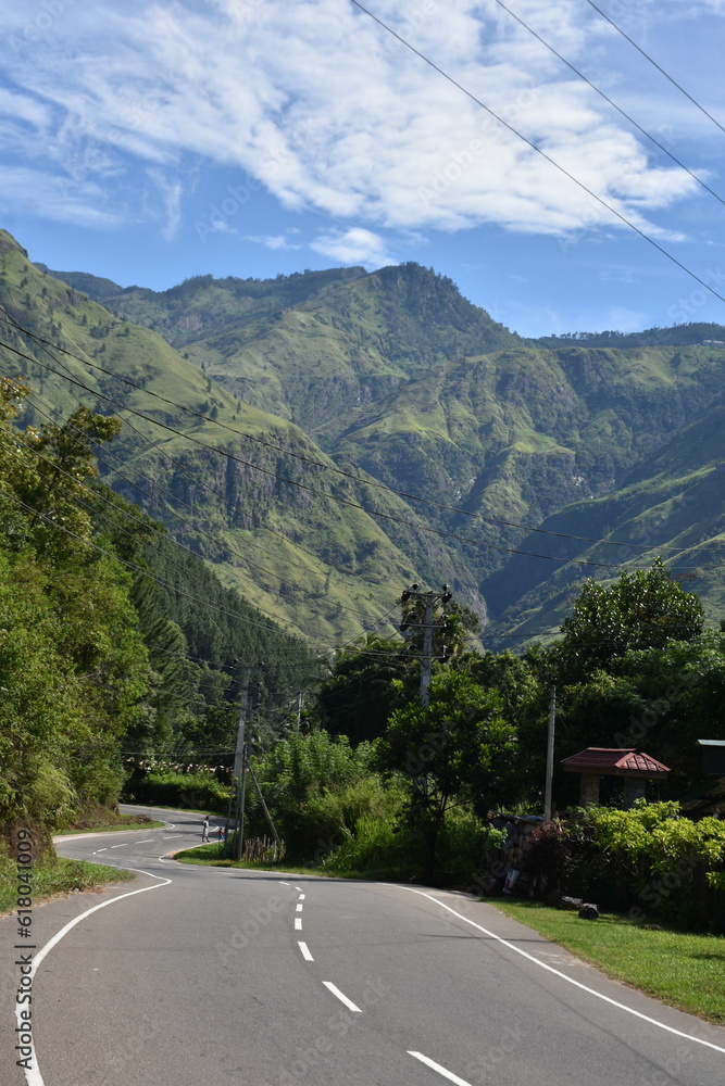 road to the mountains; Sri Lanka road to the mountains; Sri Lanka