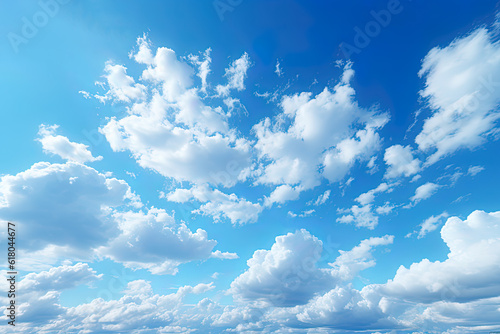 Blue sky and white clouds background