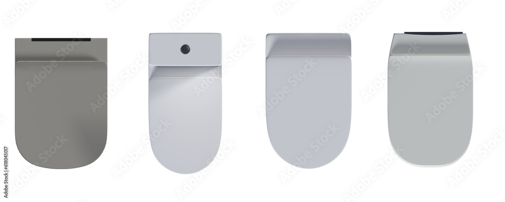 lavatory pan isolated on white background, bidet, 3D illustration, cg render lavatory pan isolated on white background, bidet, 3D illustration, cg render