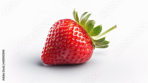 Background illustration of fresh and plump strawberry bar AI generated.      Fresh  plump strawberries on a desk background generate realistic images by artificial intelligence. 