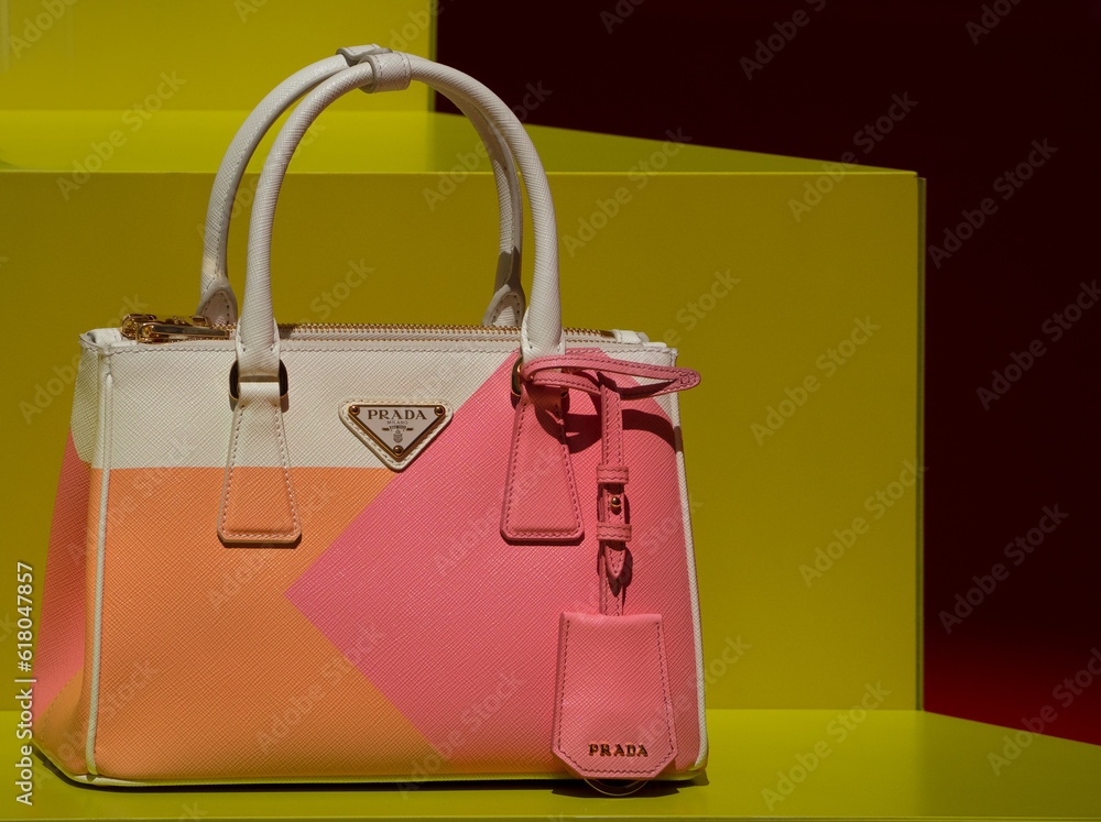 Prada Womens Black Tessuto Ricamo Shopping Tote Shoulder Bag Messenger Bag  with Pink Velvet Accent Line Leather Trim 1BG065 | Leather handbags  crossbody, Shopping tote, Prada handbags