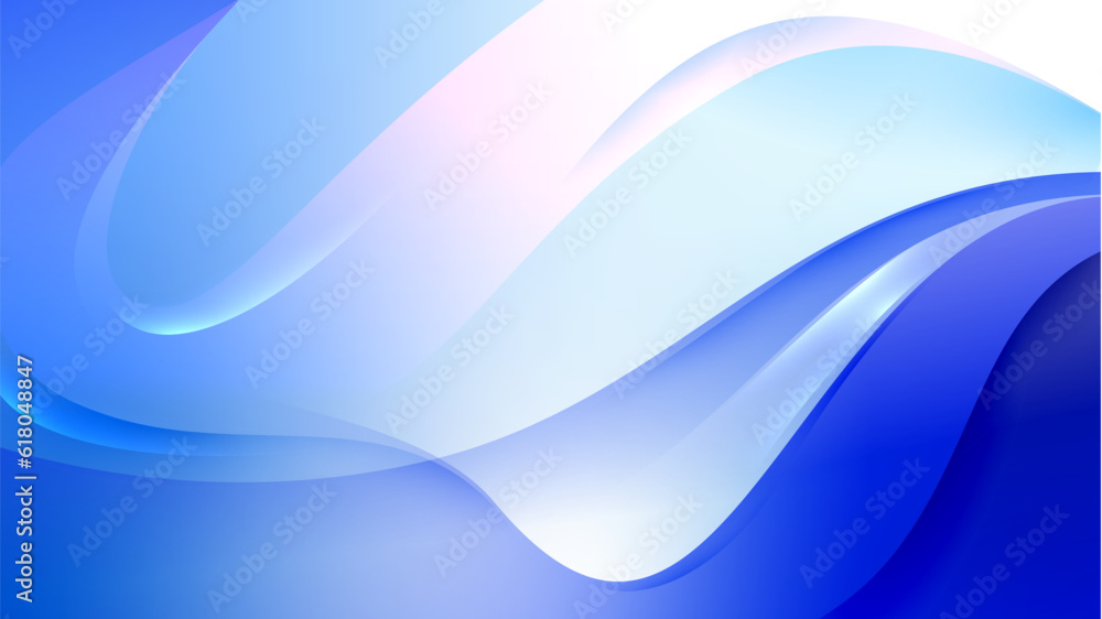 Blue wavy modern background with soft lines Blue wavy modern background with soft lines