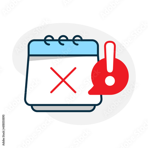 out of date, expired, session has ended concept illustration flat design vector eps10. modern graphic element for landing page ui, infographic, icon