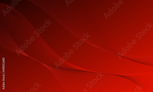 red curves wave business lines modern element abstract background