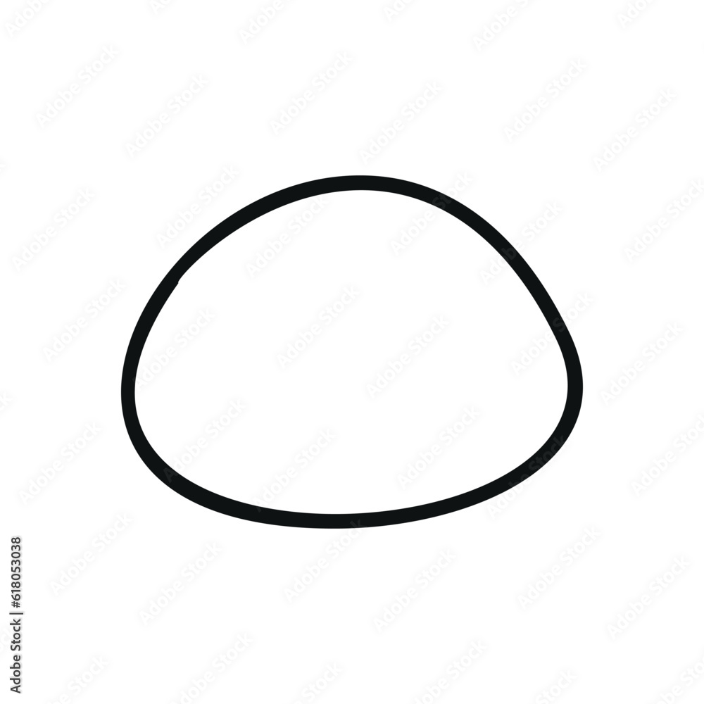Hand drawn linear vector illustration of rock Hand drawn linear vector illustration of rock