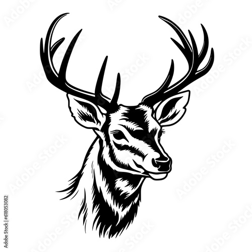 deer head vector
