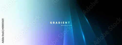 Blur gradient background with grainy texture, glowing light effect.Vector illustration.