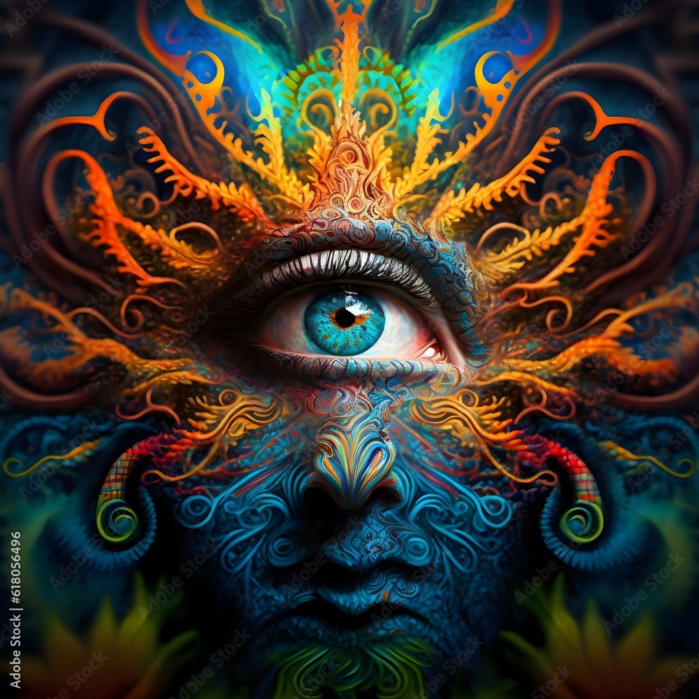you meet god on a dmt trip psychedelic fractal terrifying 
