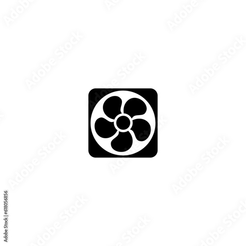  Exhaust fan icon isolated on white background