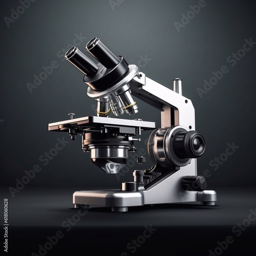 microscope on a white