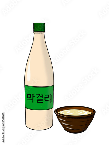 makgeolli, raw[unrefined] rice wine photo