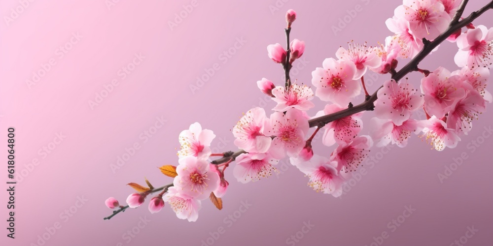 Wallpaper spring flower pink background