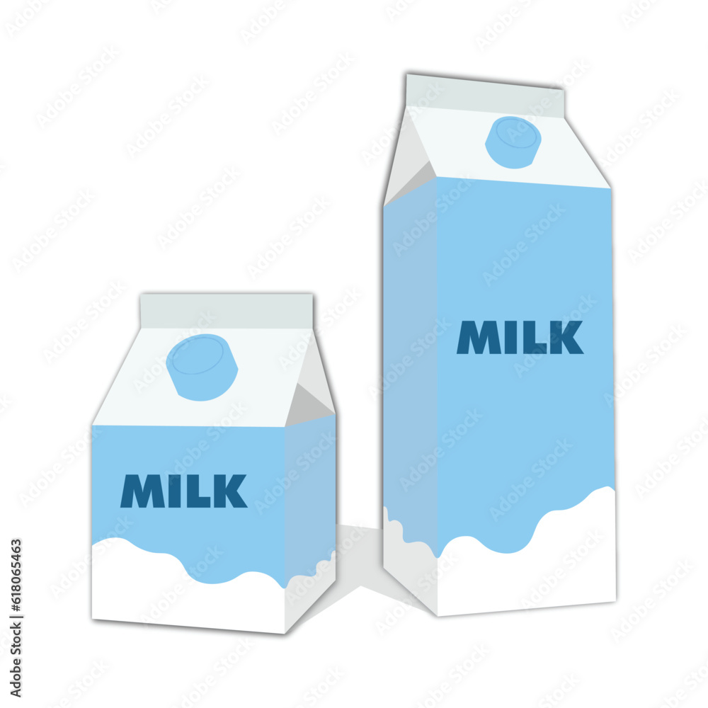 Graphic vector illustration of milk package. Perfect for milk packaging display, etc. Graphic vector illustration of milk package. Perfect for milk packaging display, etc.