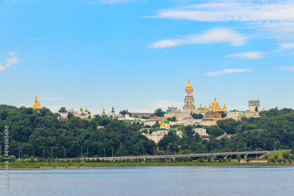 View of Kiev Pechersk Lavra (Kiev Monastery of the Caves) and the Dnieper river in Ukraine View of Kiev Pechersk Lavra (Kiev Monastery of the Caves) and the Dnieper river in Ukraine