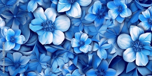 Wallpaper flower pattern background, AI Generated