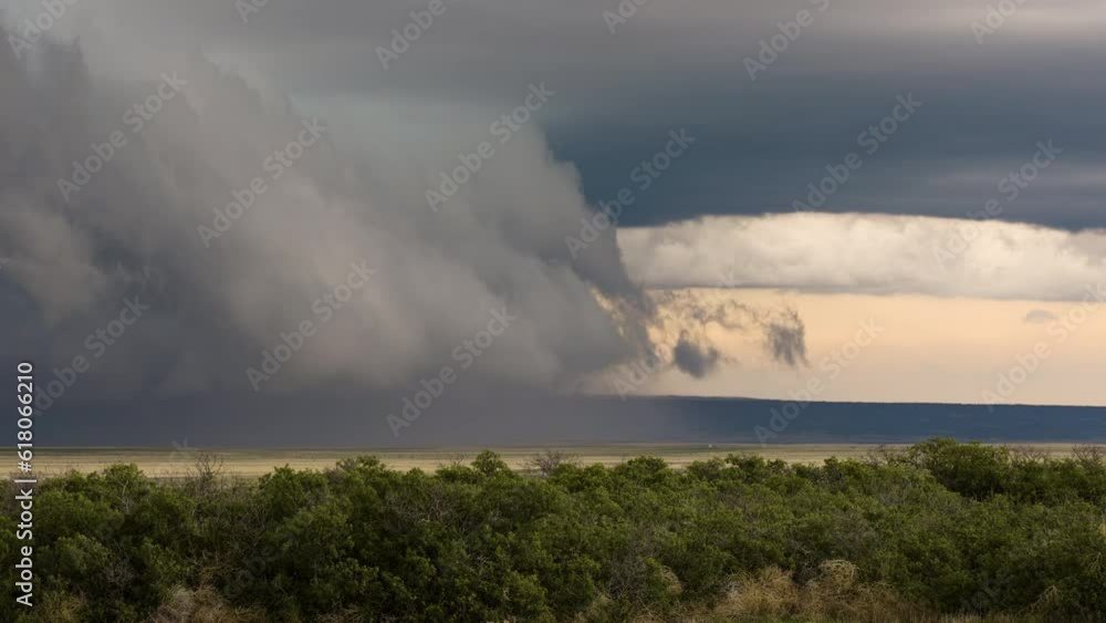 Rolling Storm Clouds Sliding Panning Shot Rolling Storm Clouds Sliding Panning Shot