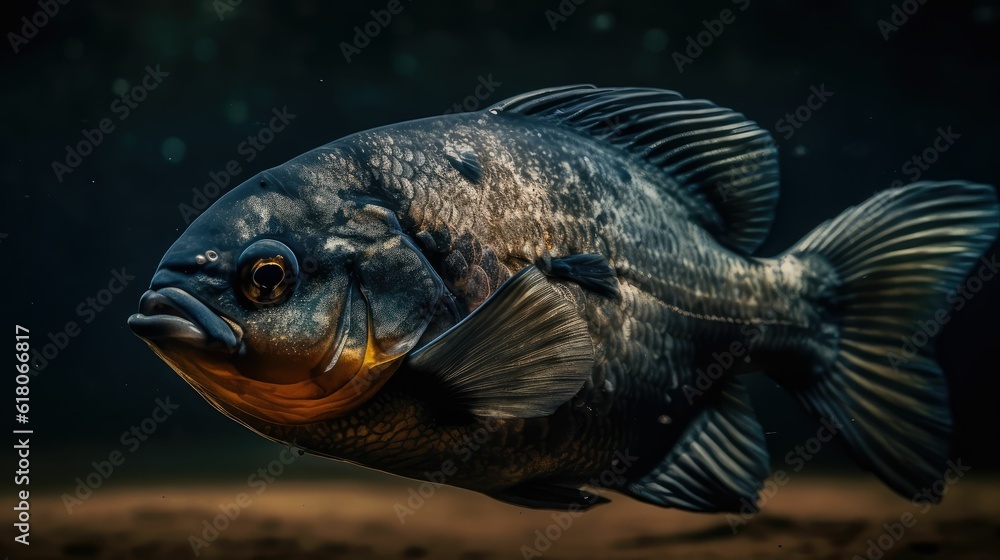 Piranha fishes in a natural environment Piranha fishes in a natural environment
