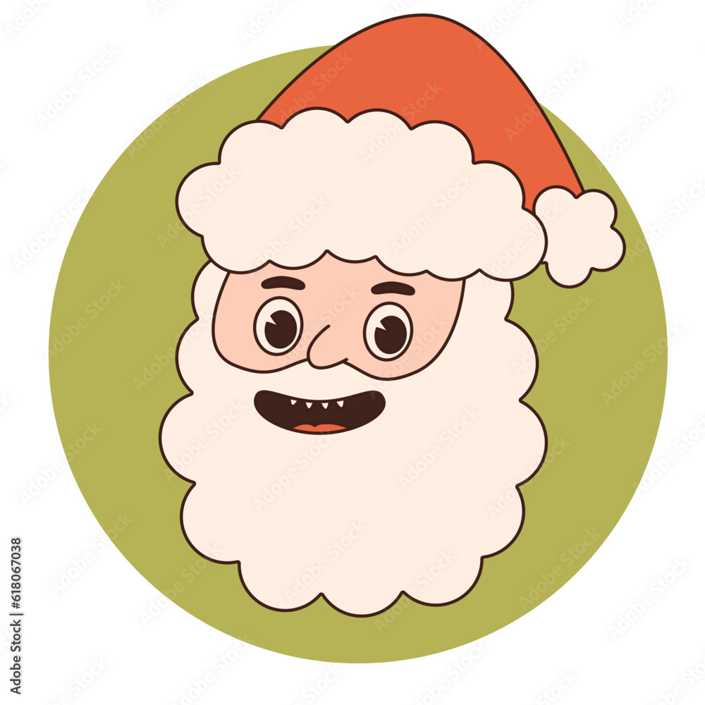 Groovy hippie Christmas stickers. Santa Claus, tree, smile, peace, rainbow in trendy retro cartoon style. Merry Christmas and Happy New year greeting card, poster, print, party invitation, background. Groovy hippie Christmas stickers. Santa Claus, tree, smile, peace, rainbow in trendy retro cartoon style. Merry Christmas and Happy New year greeting card, poster, print, party invitation, background.