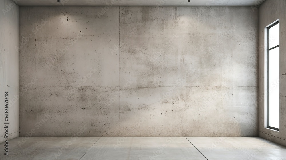 Fototapeta premium empty room with gray walls