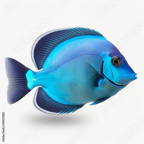 Isolated Blue Tang Fish