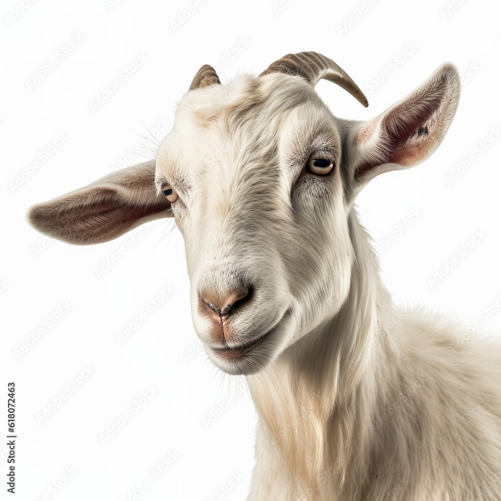 Isolated Goat Face Shot