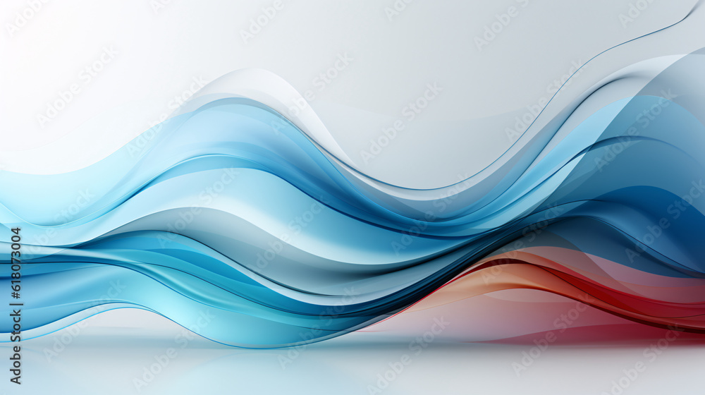 Undulating wave graph in tech style, abstract blue wave data flow concept. Undulating wave graph in tech style, abstract blue wave data flow concept.