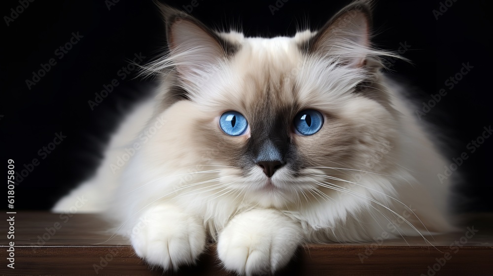 Obraz premium Serene Moments: Captivating Ragdoll Cat Images