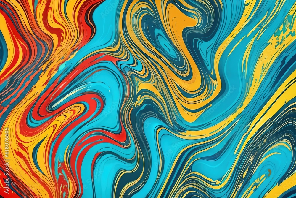 Liquid paints stains, fluid art abstract background. Ai generative Liquid paints stains, fluid art abstract background. Ai generative