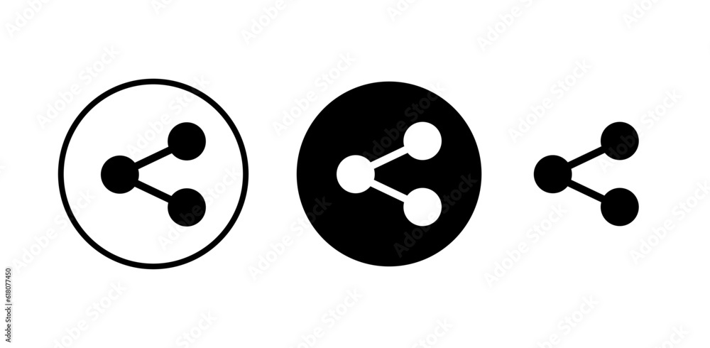 Fototapeta premium Share icons set. Share vector icon