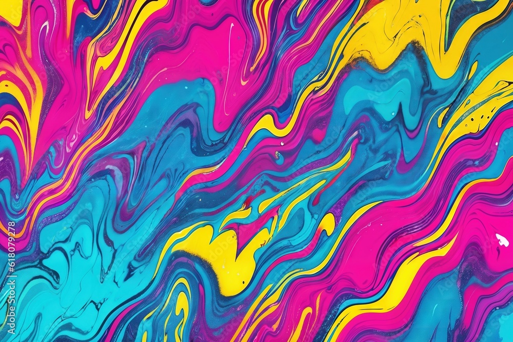 Liquid paints stains, fluid art abstract background. Ai generative Liquid paints stains, fluid art abstract background. Ai generative