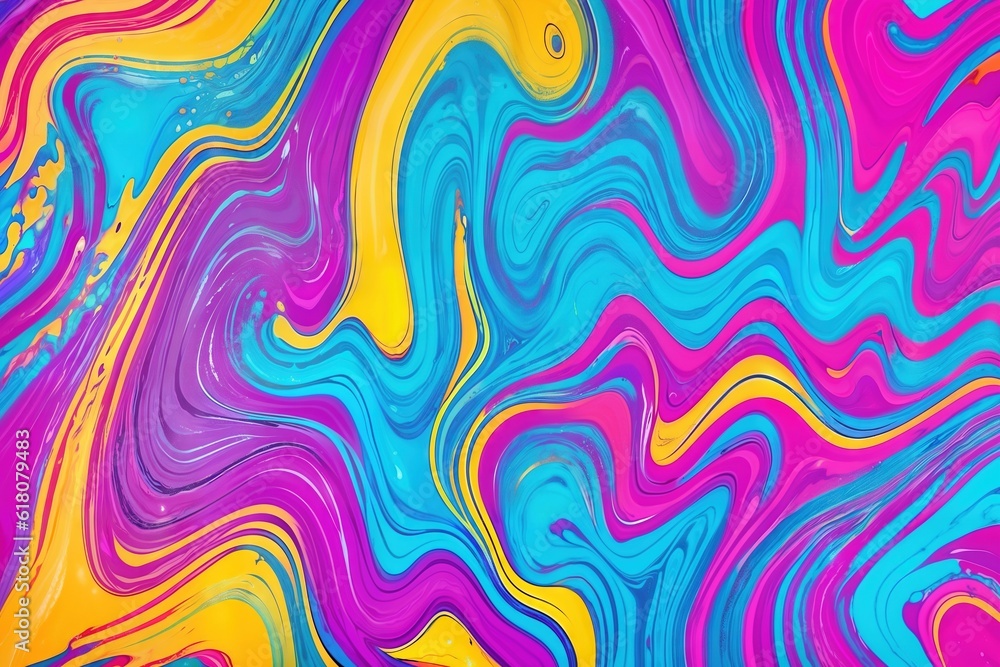 Liquid paints stains, fluid art abstract background. Ai generative Liquid paints stains, fluid art abstract background. Ai generative