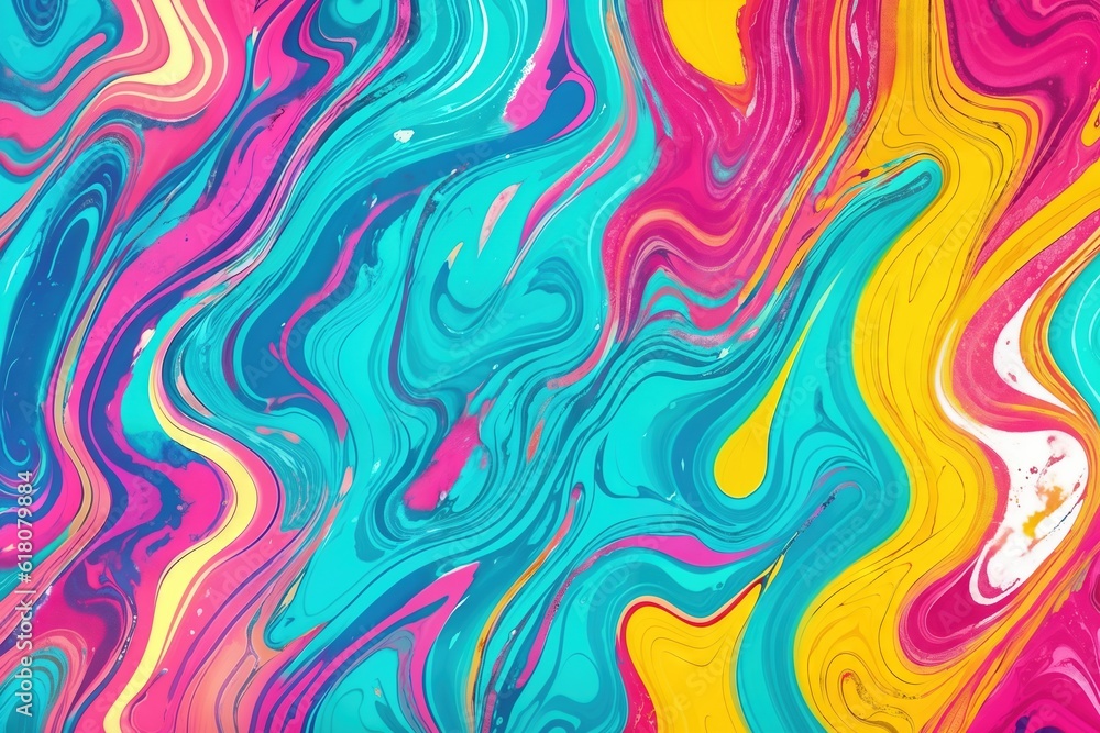 Liquid paints stains, fluid art abstract background. Ai generative Liquid paints stains, fluid art abstract background. Ai generative