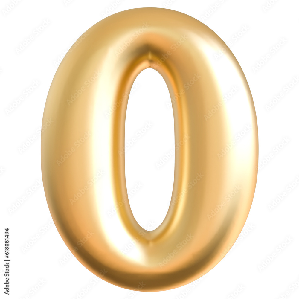 0 Number Gold Element 0 Number Gold Element