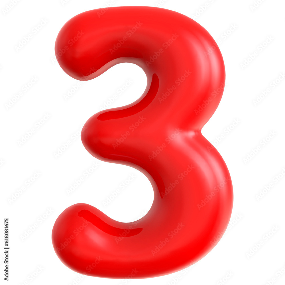 3 Number Red Balloon 3 Number Red Balloon