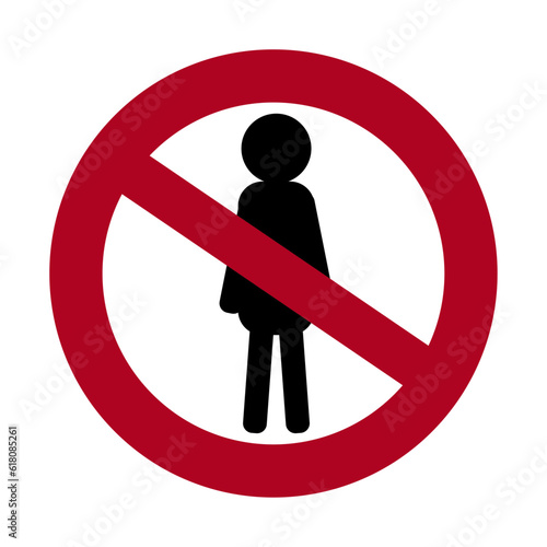 do not enter sign vector illustration icon