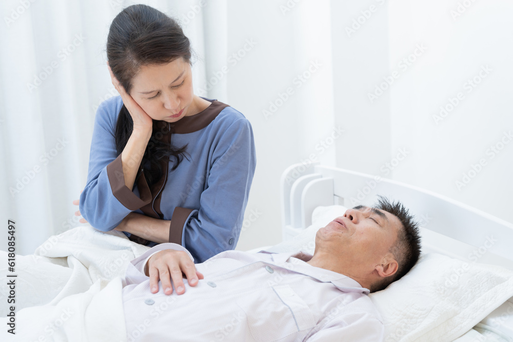 夫のいびきや歯ぎしりがうるさくて眠れない妻(シニア・高齢者) 夫のいびきや歯ぎしりがうるさくて眠れない妻(シニア・高齢者)