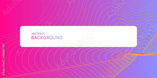 Bright poster with dynamic waves. Vector illustration