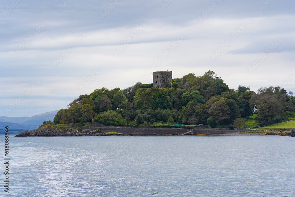 Dunollie Castle ruin at Oban bay in Scotland Dunollie Castle ruin at Oban bay in Scotland