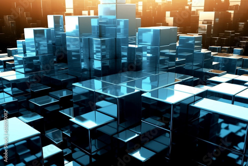 3D Abstract Business Background