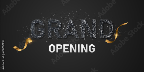 design your opening card with business banner template vector illustration