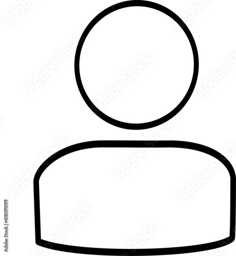User icon. Web user symbol. Human sign. Social profile icon