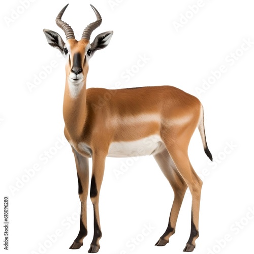 Antelope on transparent png background