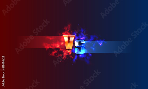 Versus background. Sport battle template. Vector illustration.