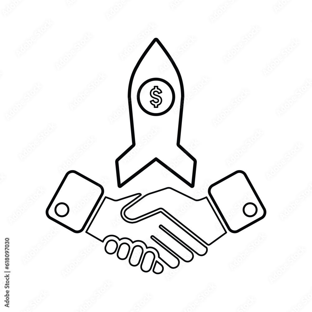 Business Start Up icon. Line, outline symbol. Business Start Up icon. Line, outline symbol.