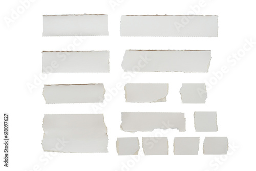 white paper ripped message torn