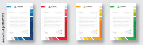 modern creative Clean letterhead flyer corporate business proposal official minimal abstract professional informative newsletter magazine poster brochure design standard color bundle with logo.