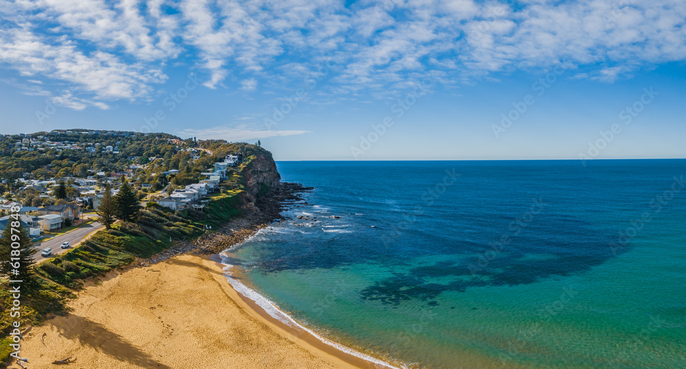 Coastal living and ocean views seascape panorama